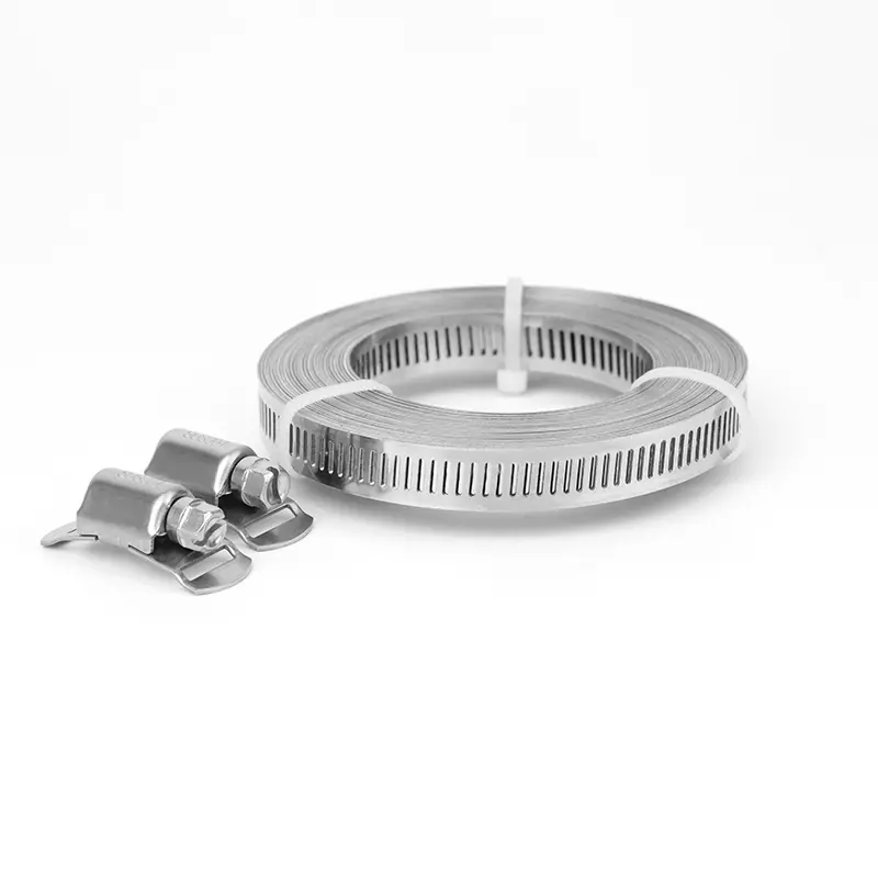 Multi-Purpose 12.7 Mm American Style Hose Clamp Set For Plumbing Applications